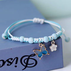 Versatile Butterfly Ceramic Bracelet for Couples