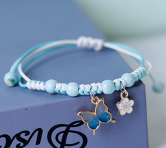 Versatile Butterfly Ceramic Bracelet for Couples