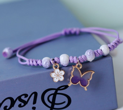 Versatile Butterfly Ceramic Bracelet for Couples
