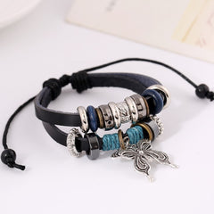 Leather Beaded Bracelet Collection
