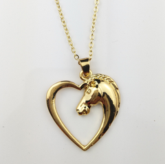 Horse Head Necklace in Silver
