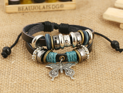 Leather Beaded Bracelet Collection