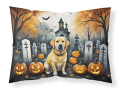 Yellow Labrador Retriever Spooky Halloween Standard Pillowcase